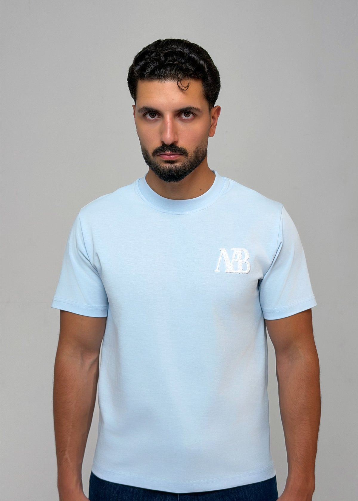 Maison Belluré Premium T-Shirt Baby Blau