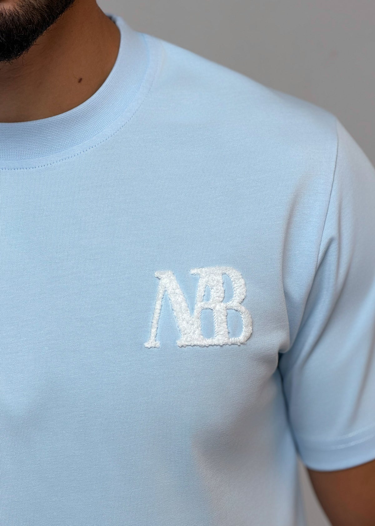 Maison Belluré Premium T-Shirt Baby Blau