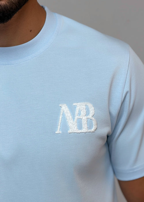 Maison Belluré Premium T-Shirt Baby Blau