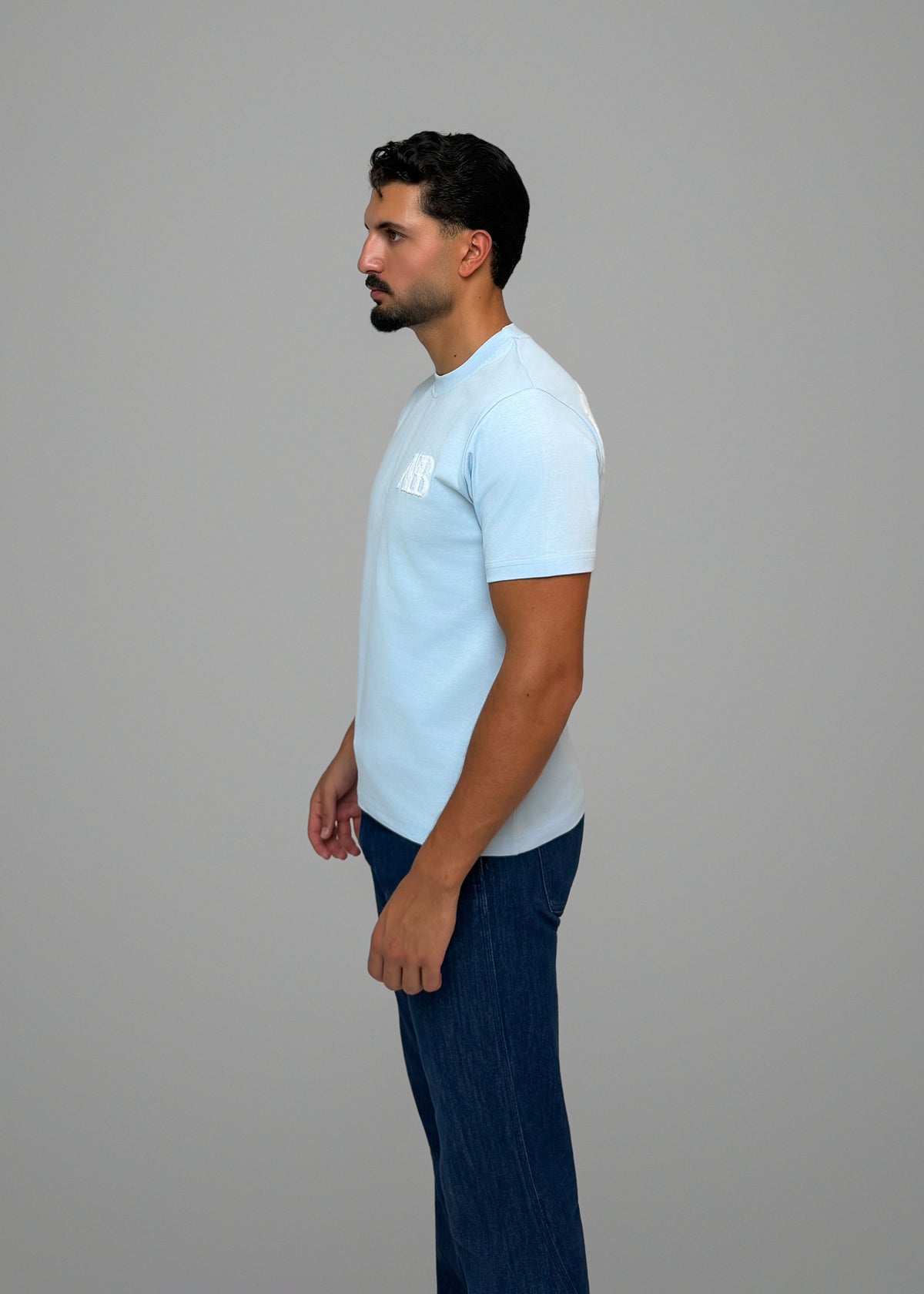 Maison Belluré Premium T-Shirt Baby Blau