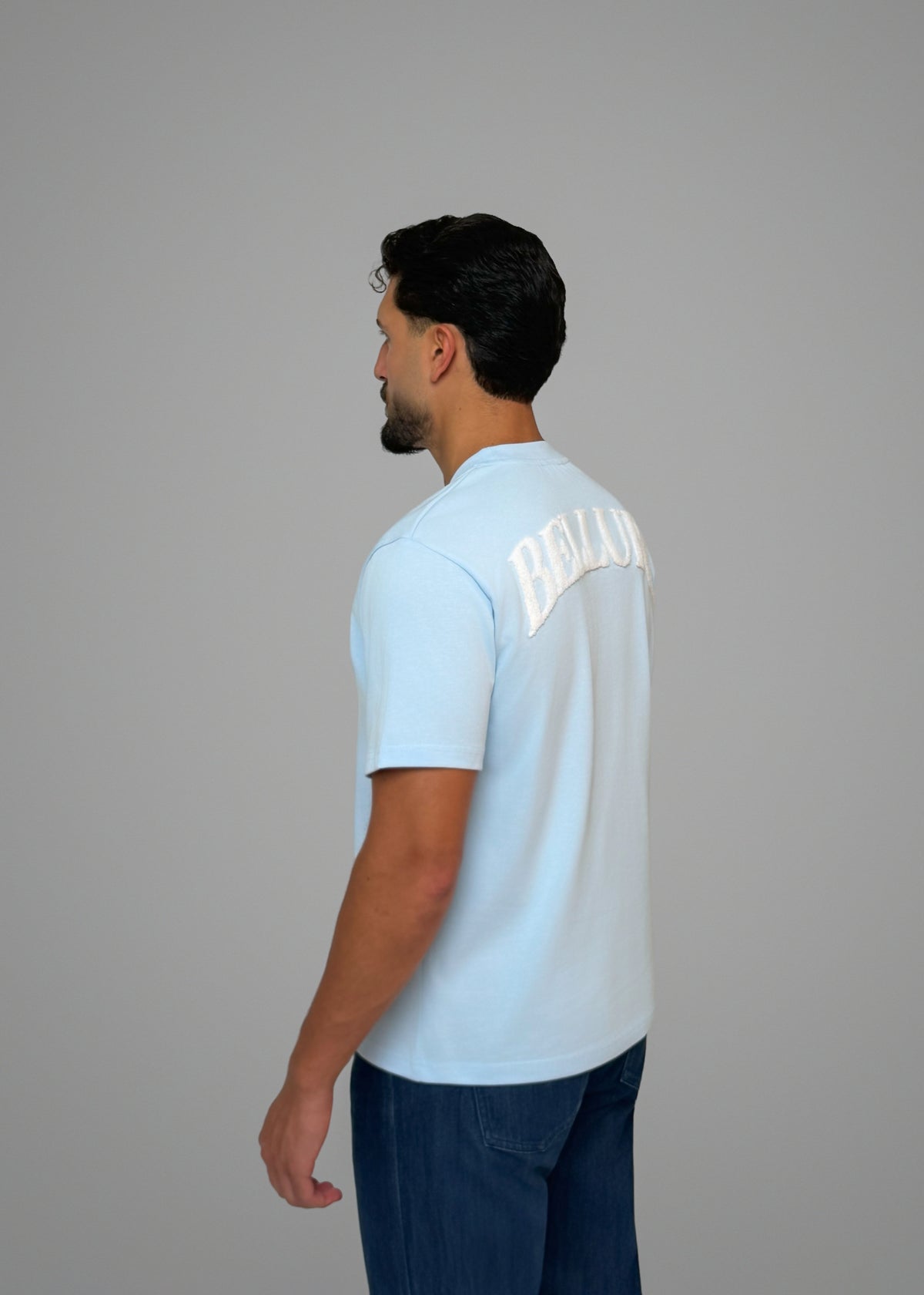 Maison Belluré Premium T-Shirt Baby Blau