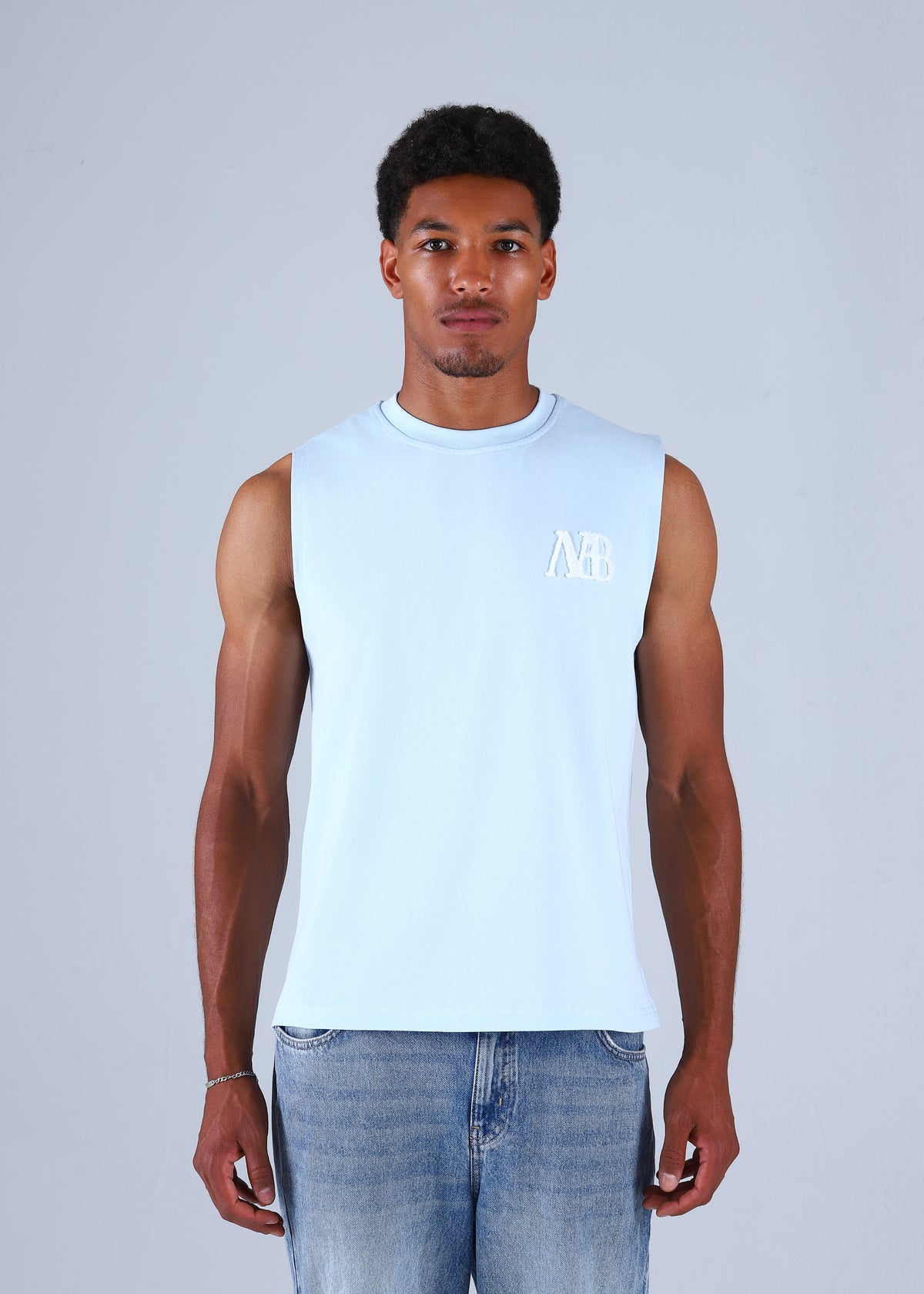 Maison Belluré Premium Tanktop Baby Blau